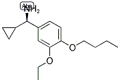 (1R)(4-BUTOXY-3-ETHOXYPHENYL)CYCLOPROPYLMETHYLAMINE 结构式