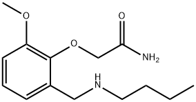 2-(2-((BUTYLAMINO)METHYL)-6-METHOXYPHENOXY)ACETAMIDE 结构式
