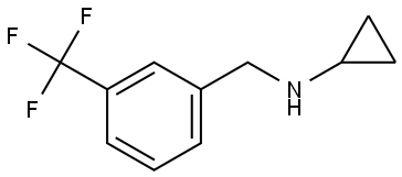 N-环丙基-3-三氟甲基苄胺 结构式