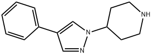 4-(4-苯基-1H-吡唑啉-1-基)哌啶 结构式