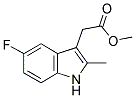 2-METHYL-5-FLUORO-1H-INDOL-3-YL-ACETIC ACID METHYL ESTER 结构式