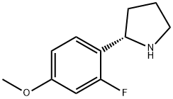1-((2S)吡咯烷-2-基)-2-氟-4-甲氧基苯 结构式