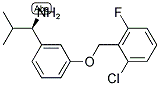 (1R)-1-(3-[(6-CHLORO-2-FLUOROPHENYL)METHOXY]PHENYL)-2-METHYLPROPYLAMINE 结构式