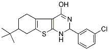 7-TERT-BUTYL-2-(3-CHLOROPHENYL)-1,2,5,6,7,8-HEXAHYDRO[1]BENZOTHIENO[2,3-D]PYRIMIDIN-4-OL 结构式