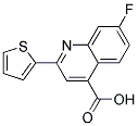 7-FLUORO-2-THIEN-2-YLQUINOLINE-4-CARBOXYLIC ACID 结构式