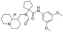 (S)-N-(3,5-DIMETHOXYPHENYL)-1-(N-((OCTAHYDRO-1H-QUINOLIZIN-1-YL)METHYL)FORMAMIDO)CYCLOPENTANECARBOXAMIDE 结构式