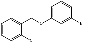 3-BROMOPHENYL-(2-CHLOROBENZYL)ETHER 结构式