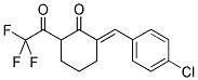 2-(E)-(P-CHLOROBENZYLIDENE)-6-(TRIFLUOROACETYL)CYCLOHEXANONE 结构式