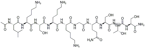 AC-LKSKKGQSTS-AMIDE 结构式