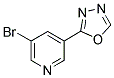 3-BROMO-5-(1,3,4-OXADIAZOL-2-YL)PYRIDINE 结构式