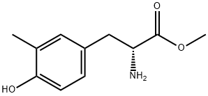 Methyl (2R)-2-amino-3-(4-hydroxy-3-methylphenyl)propanoate 结构式