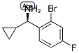 (1R)(2-BROMO-4-FLUOROPHENYL)CYCLOPROPYLMETHYLAMINE 结构式