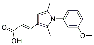 (2E)-3-[1-(3-METHOXYPHENYL)-2,5-DIMETHYL-1H-PYRROL-3-YL]ACRYLIC ACID 结构式