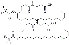 N-(5-TRIFLUOROACETOXYEICOSANOYL)-BETA-ALANINE AND N-(6-TRIFLUOROACETOXYEICOSANOYL)-BETA-ALANINE 结构式