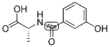 (2R)-2-[(3-HYDROXYBENZOYL)AMINO]PROPANOIC ACID 结构式