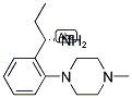(1S)-1-[2-(4-METHYLPIPERAZINYL)PHENYL]PROPYLAMINE 结构式