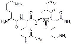 H-LYS-ARG-PHE-LYS-NH2 结构式