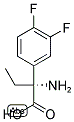 (2R)-2-AMINO-2-(3,4-DIFLUOROPHENYL)BUTANOIC ACID 结构式