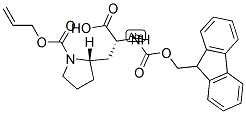 Fmoc-D-Ala(3-pyrrolidinyl-(2-N-Alloc)) 结构式