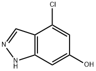 4-氯-1H-吲唑-6-醇 结构式