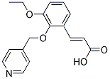 (2E)-3-[3-Ethoxy-2-(pyridin-4-ylmethoxy)phenyl]acrylic acid 结构式