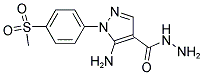 5-Amino-1-(4-(methylsulfonyl)phenyl)-1H-pyrazole-4-carbohydrazide 结构式