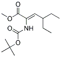 2-BOC-AMINO-4-ETHYLHEX-2-ENOIC ACID METHYL ESTER 结构式