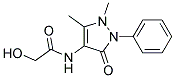 N-(1,5-Dimethyl-3-oxo-2-phenyl-2,3-dihydro-1H-pyrazol-4-yl)-2-hydroxyacetamide 结构式