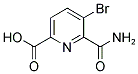 6-(Aminocarbonyl)-5-bromopyridine-2-carboxylic acid 结构式