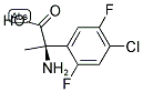(2R)-2-AMINO-2-(4-CHLORO-2,5-DIFLUOROPHENYL)PROPANOIC ACID 结构式