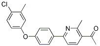 1-(6-(4-(4-CHLORO-3-METHYLPHENOXY)PHENYL)-2-METHYLPYRIDIN-3-YL)ETHANONE 结构式