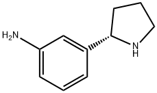 (S)-3-(吡咯烷-2-基)苯胺 结构式