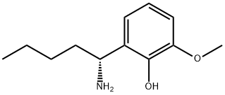 2-((1R)-1-AMINOPENTYL)-6-METHOXYPHENOL 结构式