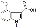 4-METHOXY-1-METHYLINDOLE-3-CARBOXYLIC ACID 结构式