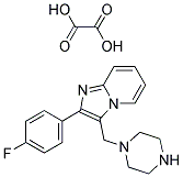 2-(4-FLUORO-PHENYL)-3-PIPERAZIN-1-YLMETHYL-IMIDAZO[1,2-A]PYRIDINE OXALIC ACID SALT 结构式
