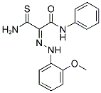 (2E)-3-AMINO-2-[(2-METHOXYPHENYL)HYDRAZONO]-N-PHENYL-3-THIOXOPROPANAMIDE 结构式