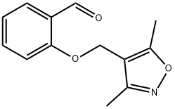2-((3,5-二甲基异噁唑-4-基)甲氧基)苯甲醛 结构式