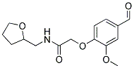 2-(4-FORMYL-2-METHOXYPHENOXY)-N-(TETRAHYDROFURAN-2-YLMETHYL)ACETAMIDE 结构式