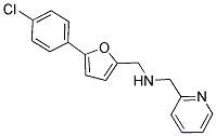 1-(5-(4-CHLOROPHENYL)-2-FURYL)-N-(PYRIDIN-2-YLMETHYL)METHANAMINE 结构式