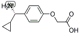 2-[4-((1S)AMINOCYCLOPROPYLMETHYL)PHENOXY]ACETIC ACID 结构式