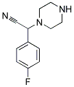(4-FLUOROPHENYL)(PIPERAZIN-1-YL)ACETONITRILE 结构式