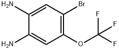4-溴-5-(三氟甲氧基)-1,2-苯二胺 结构式