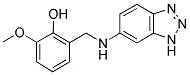 2-[(1H-1,2,3-BENZOTRIAZOL-6-YLAMINO)METHYL]-6-METHOXYPHENOL 结构式