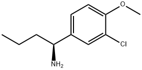 (1S)-1-(3-CHLORO-4-METHOXYPHENYL)BUTYLAMINE 结构式