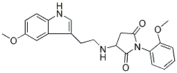 1-(2-METHOXYPHENYL)-3-{[2-(5-METHOXY-1H-INDOL-3-YL)ETHYL]AMINO}-2,5-PYRROLIDINEDIONE 结构式