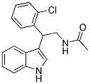 N-[2-(2-CHLOROPHENYL)-2-(1H-INDOL-3-YL)ETHYL]ACETAMIDE 结构式