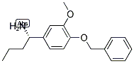 (1S)-1-[3-METHOXY-4-(PHENYLMETHOXY)PHENYL]BUTYLAMINE 结构式