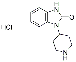 1-PIPERIDIN-4-YL-1,3-DIHYDRO-2H-BENZIMIDAZOL-2-ONE HYDROCHLORIDE 结构式