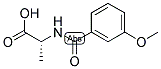 (2R)-2-[(3-METHOXYBENZOYL)AMINO]PROPANOIC ACID 结构式