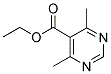 ETHYL 4,6-DIMETHYLPYRIMIDINE-5-CARBOXYLATE 结构式